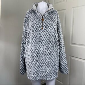 Simply Southern Black and White Textured Pullover